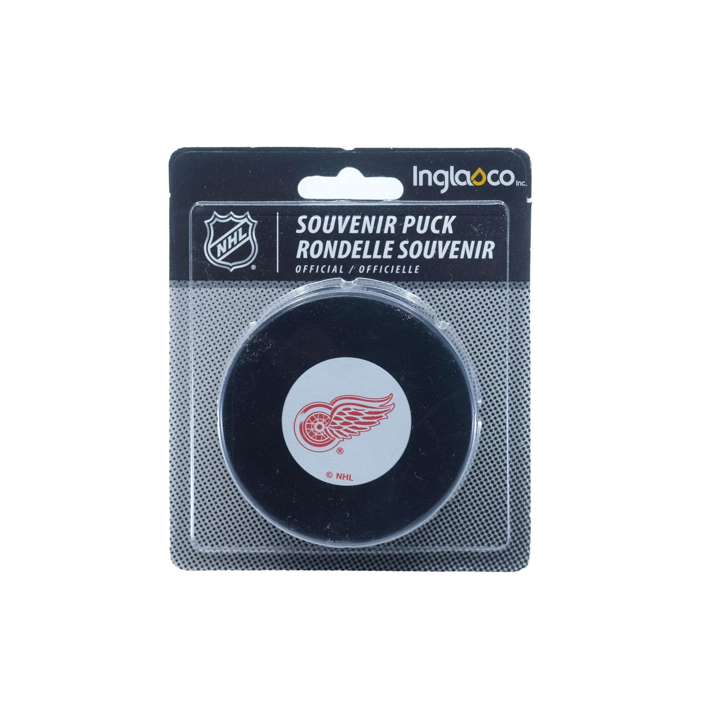 Detroit Red Wings Inglasco NHL Original 6 Basic Logo Hockey Puck - The Hockey Shop Source For Sports