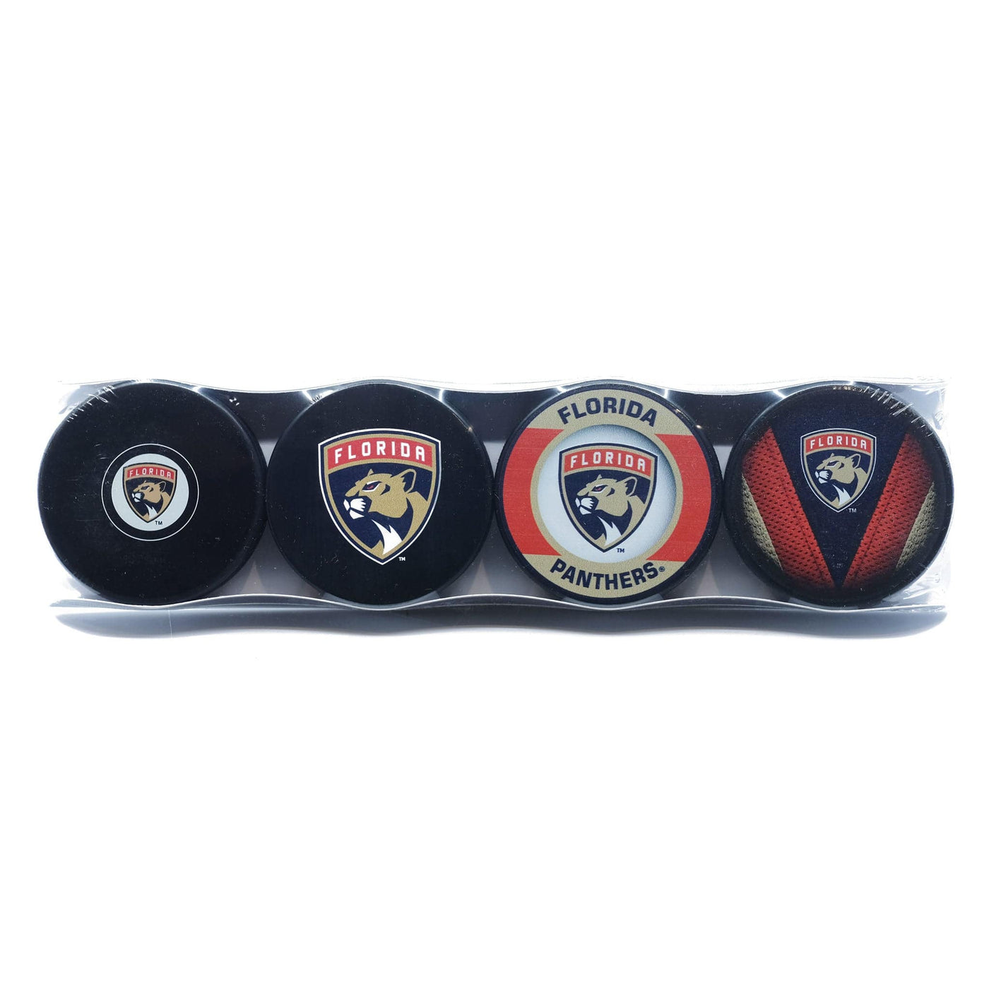 Florida Panthers Inglasco NHL Logo Hockey Puck (4 Pack) - The Hockey Shop Source For Sports