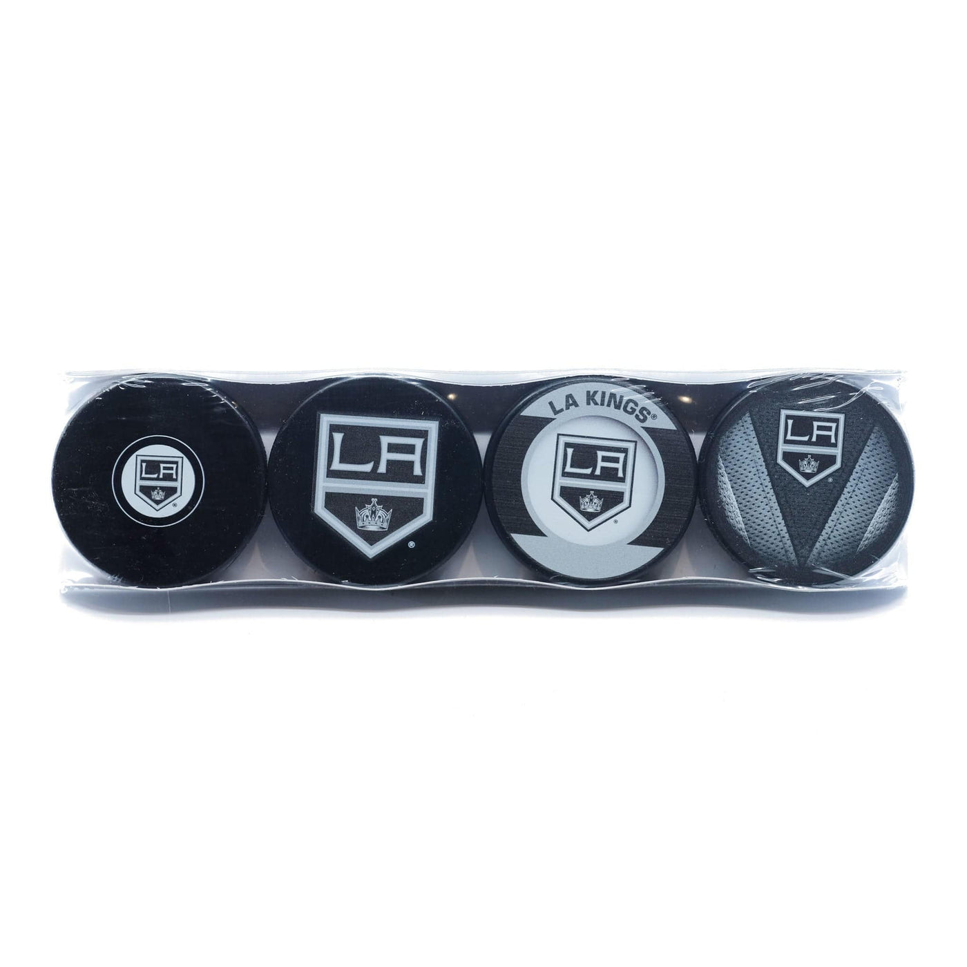 Los Angeles Kings Inglasco NHL Logo Hockey Puck (4 Pack) - The Hockey Shop Source For Sports