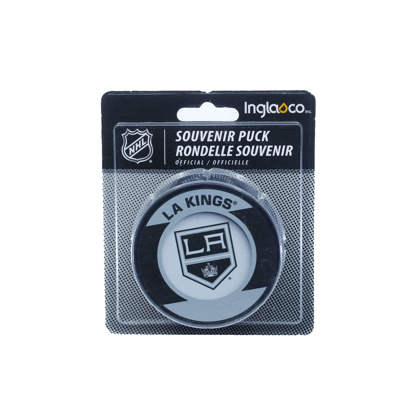 Los Angeles Kings Inglasco NHL Retro Logo Hockey Puck - The Hockey Shop Source For Sports