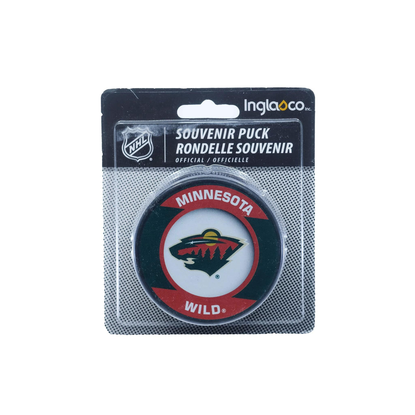 Minnesota Wild Inglasco NHL Retro Logo Hockey Puck - The Hockey Shop Source For Sports