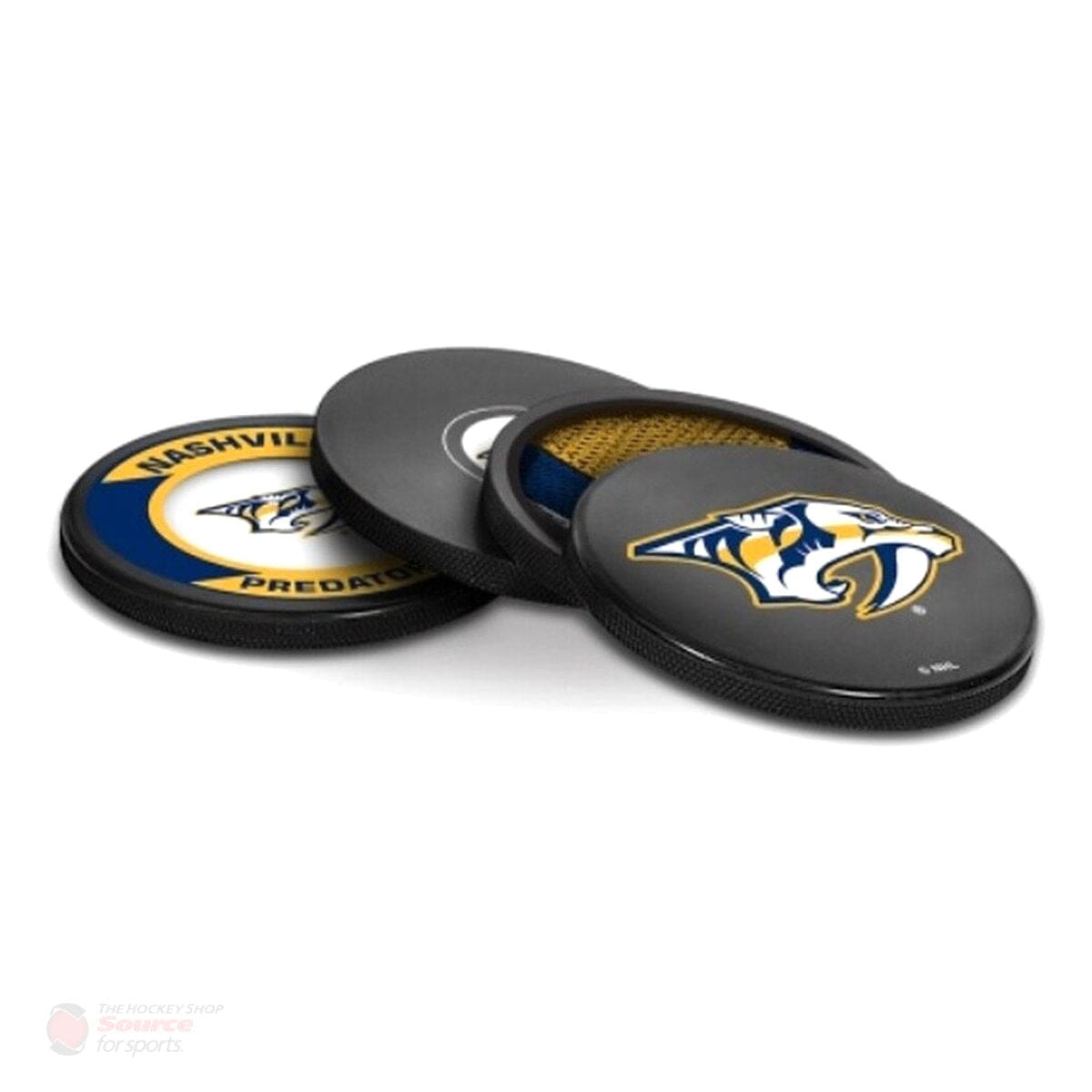 Nashville Predators Inglasco NHL Coaster Puck (4 Pack) - The Hockey Shop Source For Sports