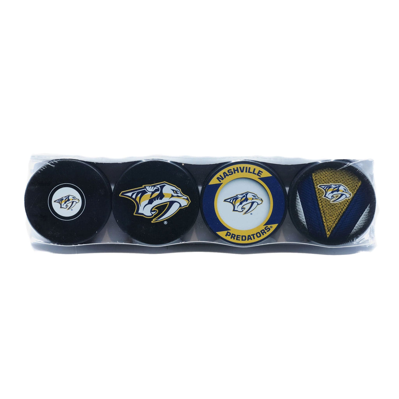 Nashville Predators Inglasco NHL Logo Hockey Puck (4 Pack) - The Hockey Shop Source For Sports