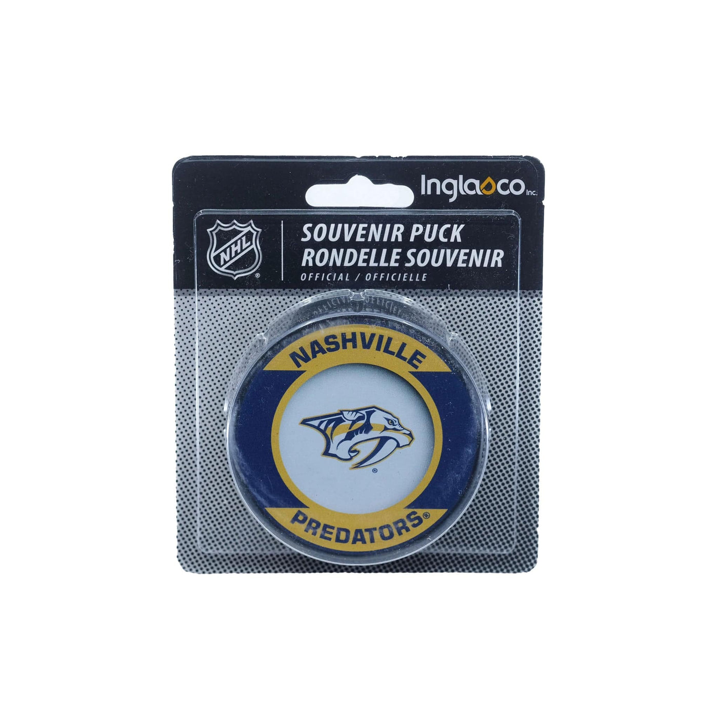 Nashville Predators Inglasco NHL Retro Logo Hockey Puck - The Hockey Shop Source For Sports