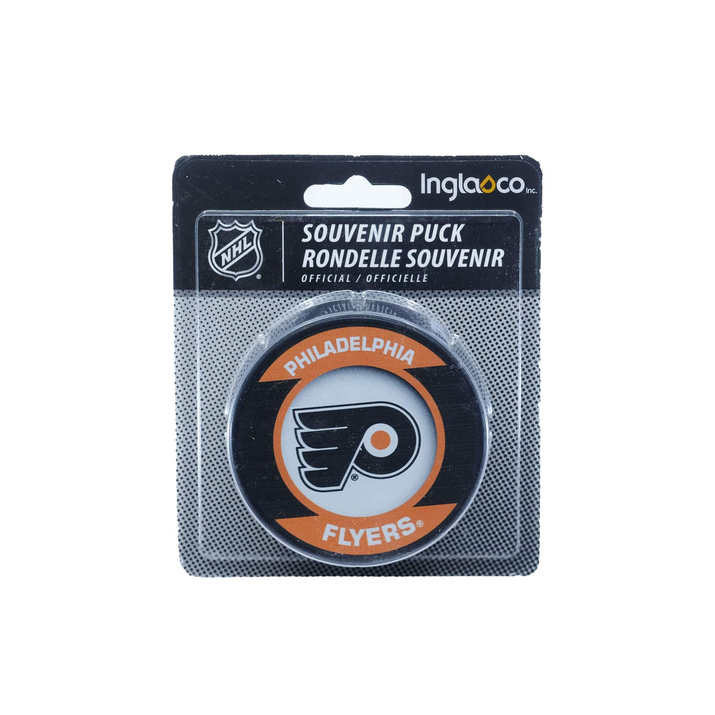 Philadelphia Flyers Inglasco NHL Retro Logo Hockey Puck - The Hockey Shop Source For Sports