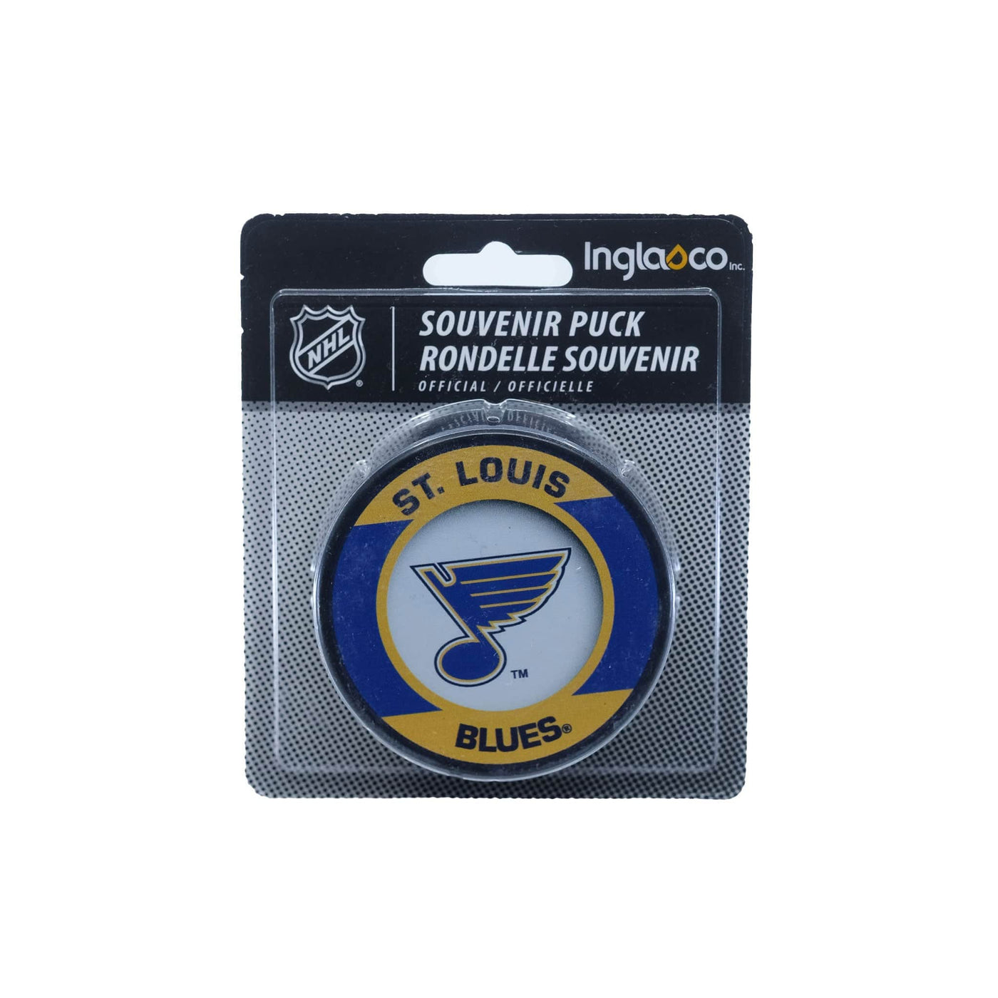 St. Louis Blues Inglasco NHL Retro Logo Hockey Puck - The Hockey Shop Source For Sports