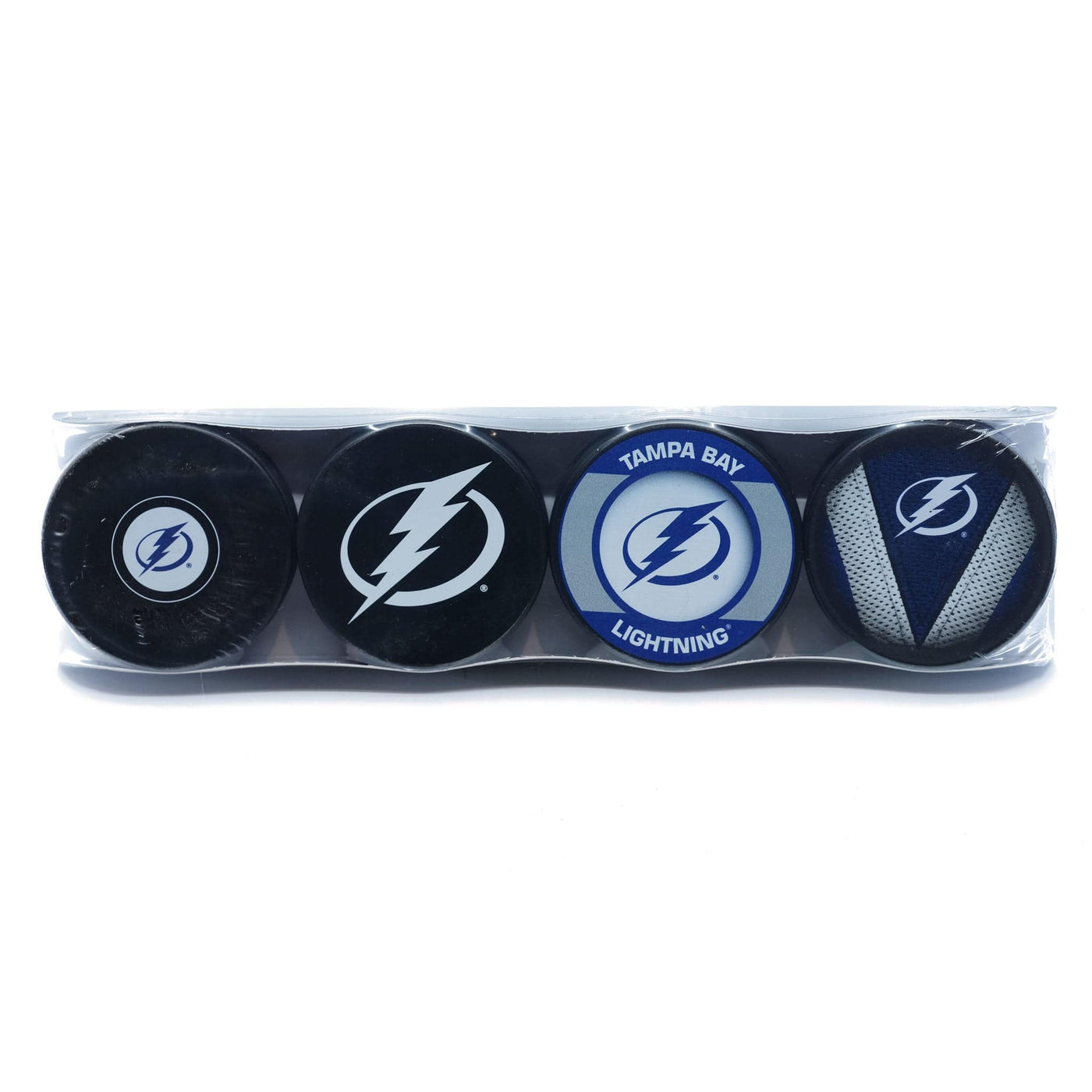 Tampa Bay Lightning Inglasco NHL Logo Hockey Puck (4 Pack) - The Hockey Shop Source For Sports