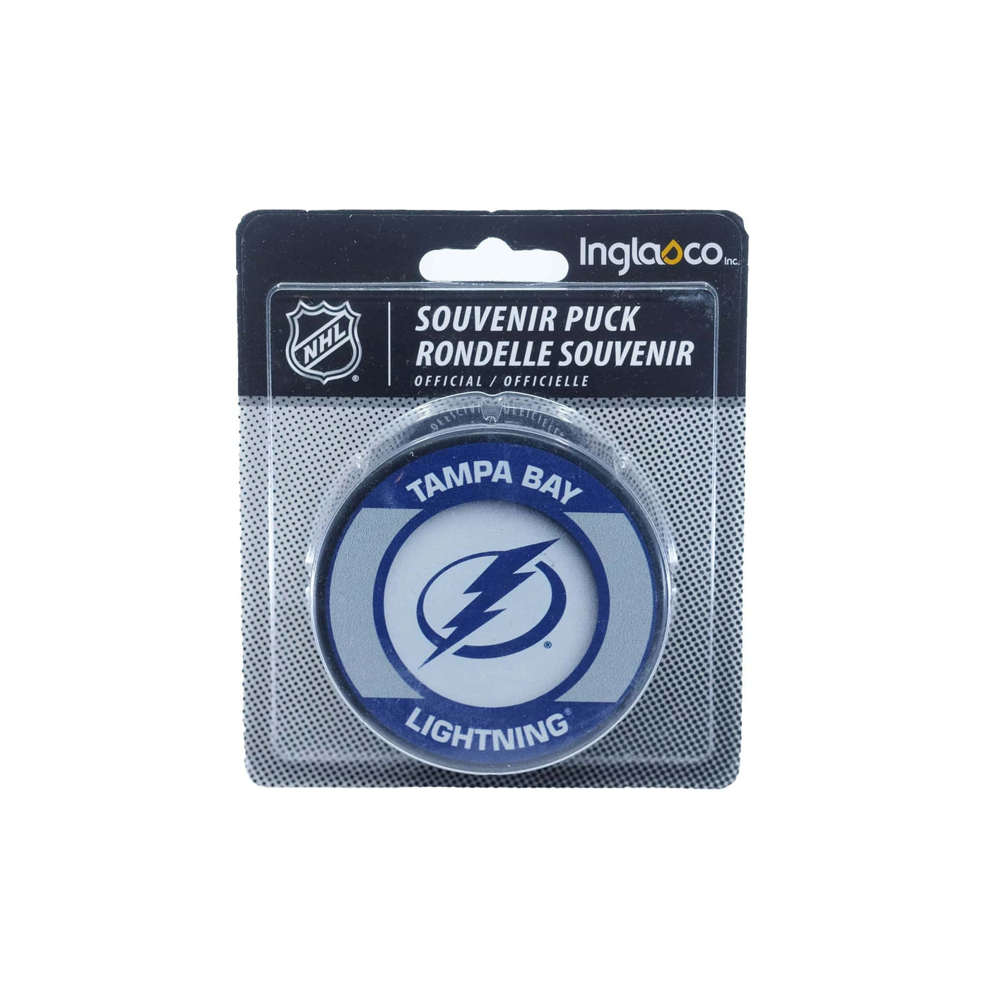 Tampa Bay Lightning Inglasco NHL Retro Logo Hockey Puck - The Hockey Shop Source For Sports