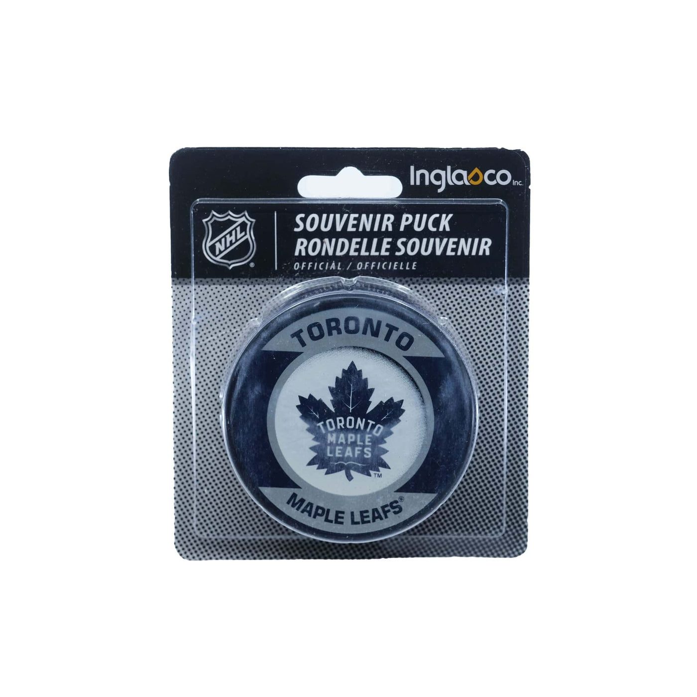 Toronto Maple Leafs Inglasco NHL Retro Logo Hockey Puck - The Hockey Shop Source For Sports