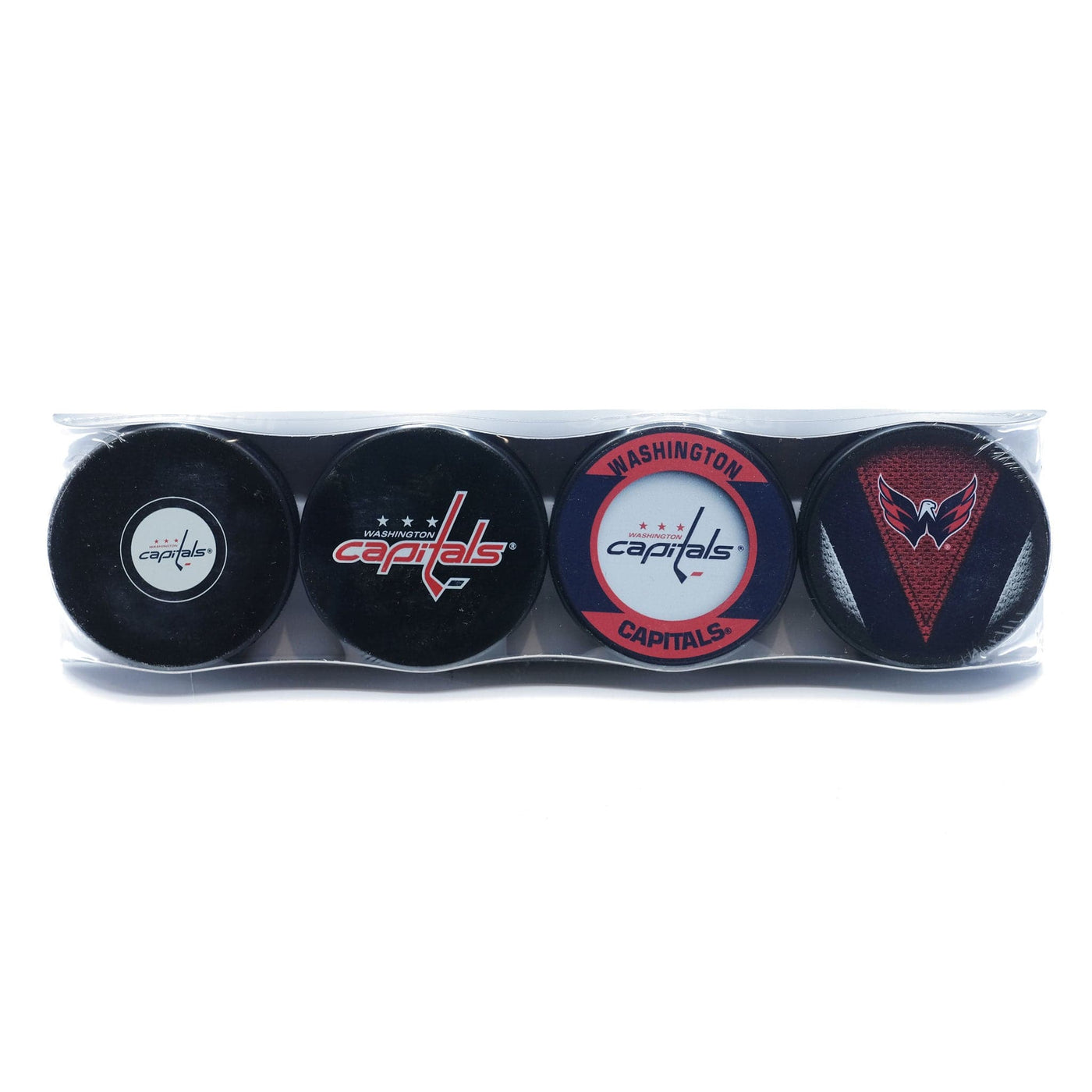 Washington Capitals Inglasco NHL Logo Hockey Puck (4 Pack) - The Hockey Shop Source For Sports