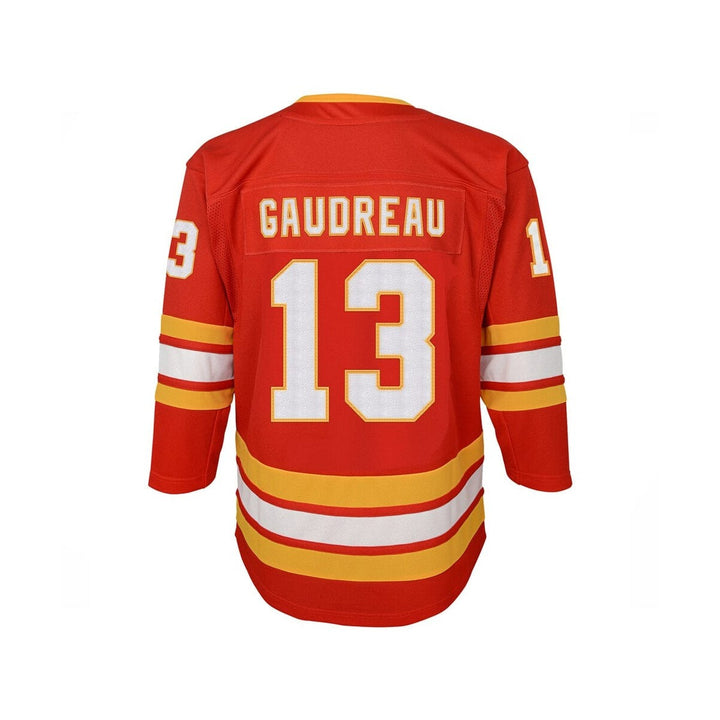 Calgary Flames Home Outer Stuff Premier Junior Jersey Johnny Gaudrea