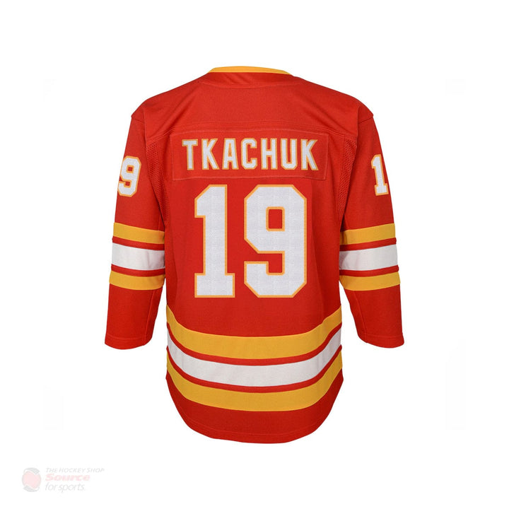 Calgary Flames Home Outer Stuff Premier Junior Jersey Matthew Tkachu