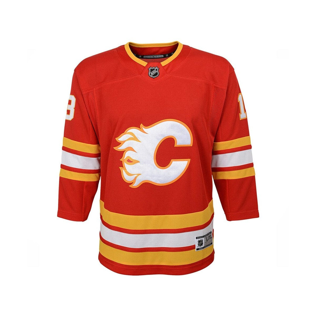 Calgary Flames Home Outer Stuff Premier Youth Jersey Johnny Gaudreau