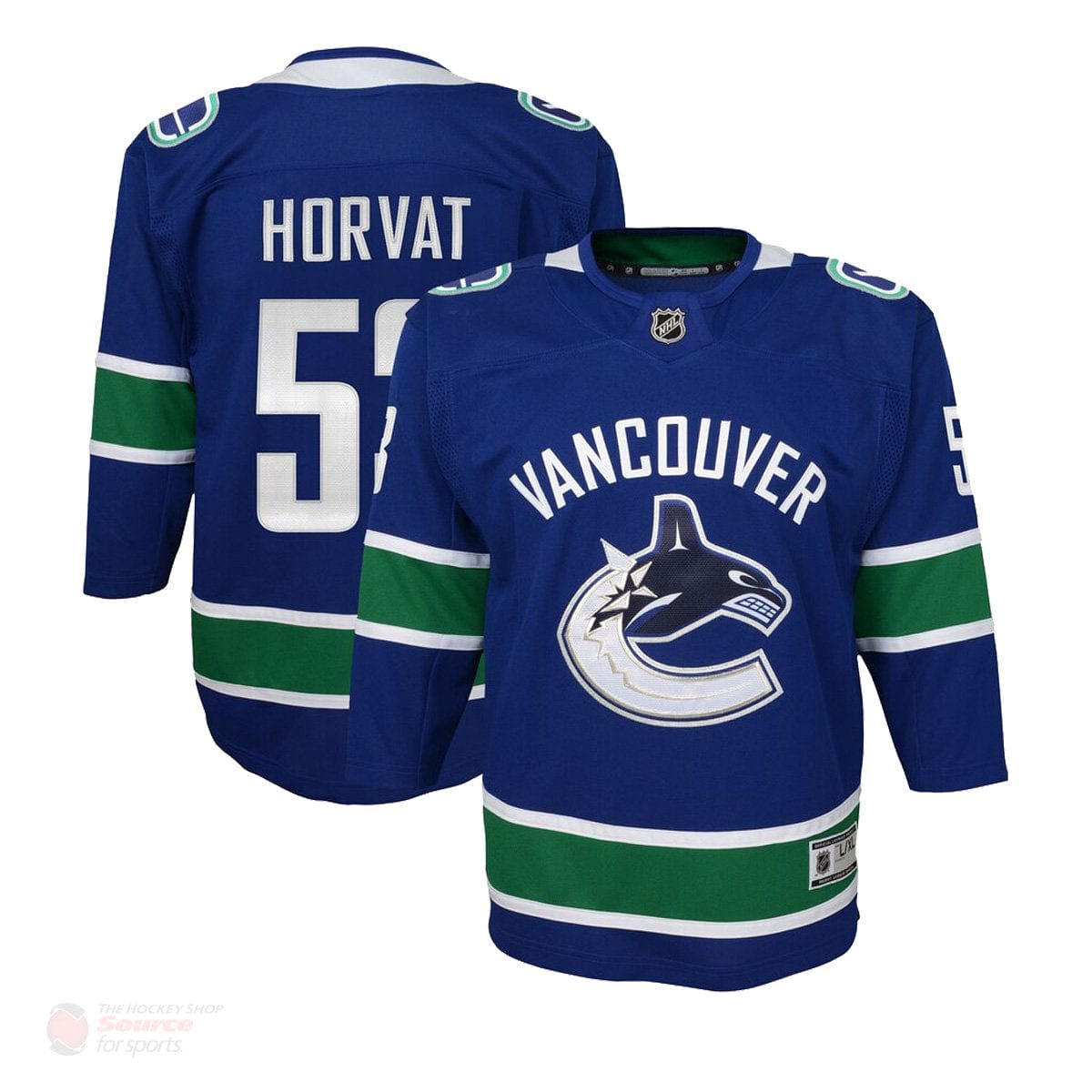 Vancouver Canucks Home Outer Stuff Replica Junior Jersey (2018) - Bo Horvat