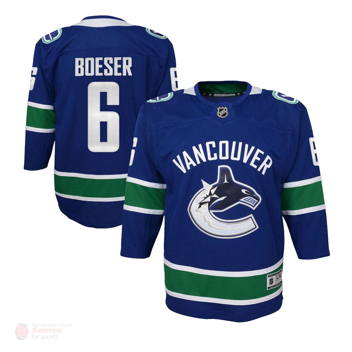 Vancouver Canucks Home Outer Stuff Replica Junior Jersey (2018) - Brock Boeser