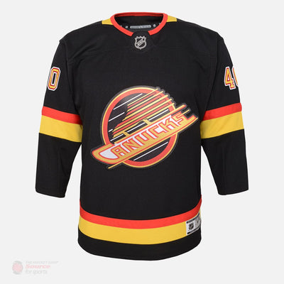 Vancouver Canucks Skate Outer Stuff Premier Youth Jersey - Elias Pettersson