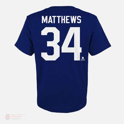 Toronto Maple Leafs Outer Stuff Name & Number Youth Shirt - Auston Matthews