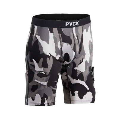 PVCK Junior Compression Jock Shorts - Grey Camo - The Hockey Shop Source For Sports