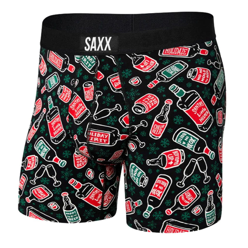 Saxx 22nd Century Silk Boxers - See Food - Navy