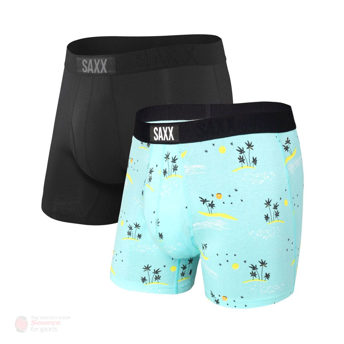 Saxx Ultra Boxers - Island Dream / Black (2 Pack)