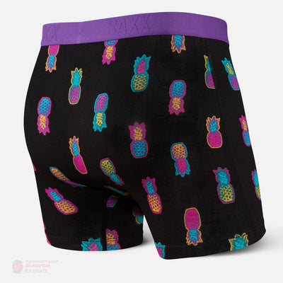 Saxx Vibe Boxers - Black Solar Pineapples