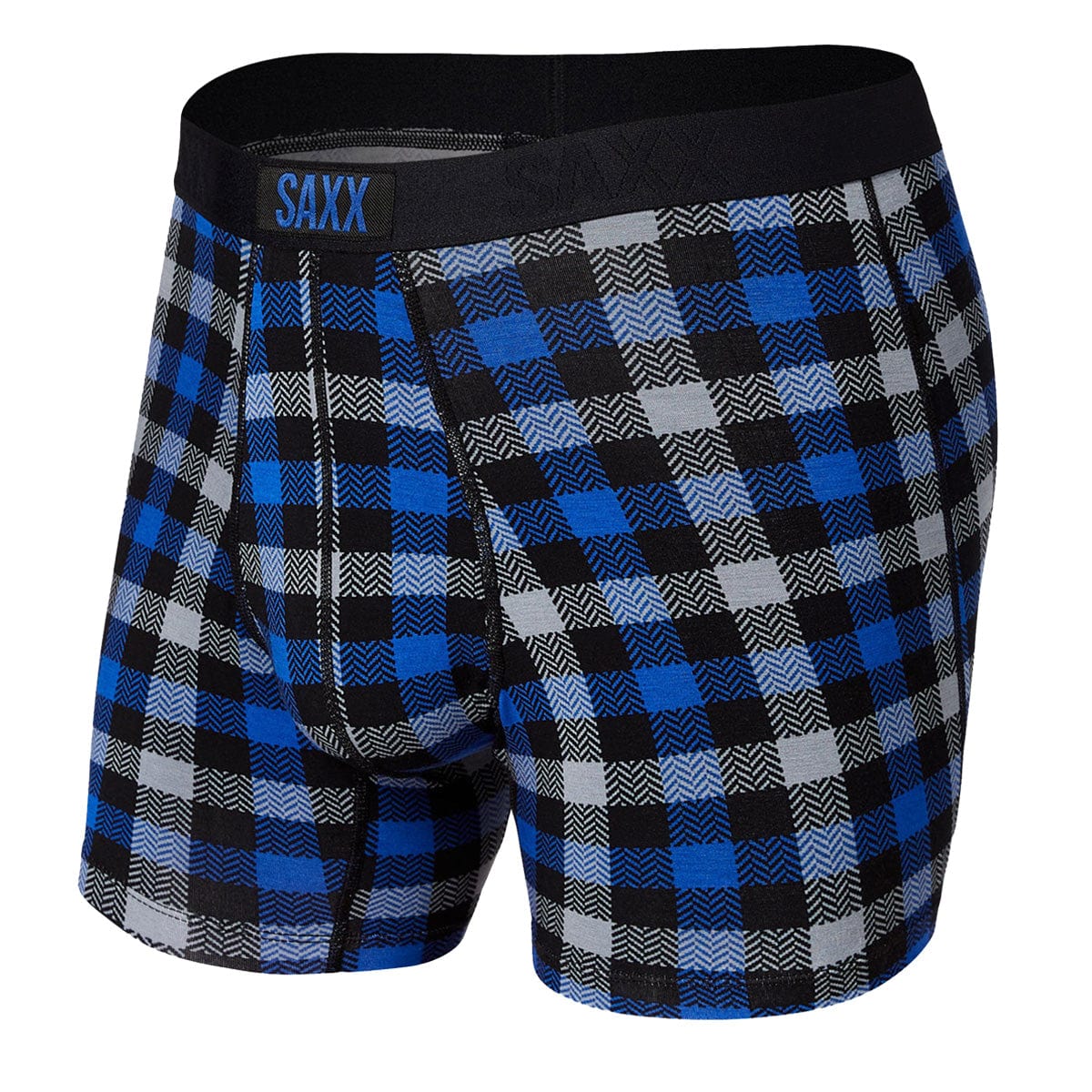 Saxx Vibe Boxers - Blue Flannel Check - The Hockey Shop Source For Sports