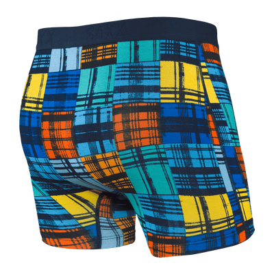 Saxx Vibe Boxers - Blue Oceanside Plaid - The Hockey Shop Source For Sports