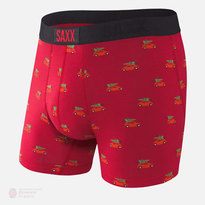 Saxx Vibe Boxers - Red Holiday Errand