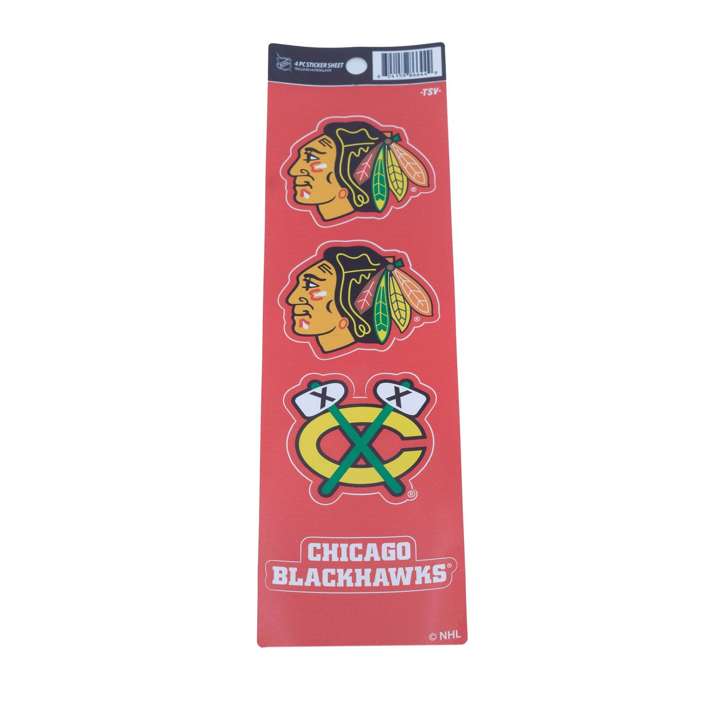 Chicago Blackhawks Sports Vault NHL Sticker Set (4 Piece) - The Hockey Shop Source For Sports