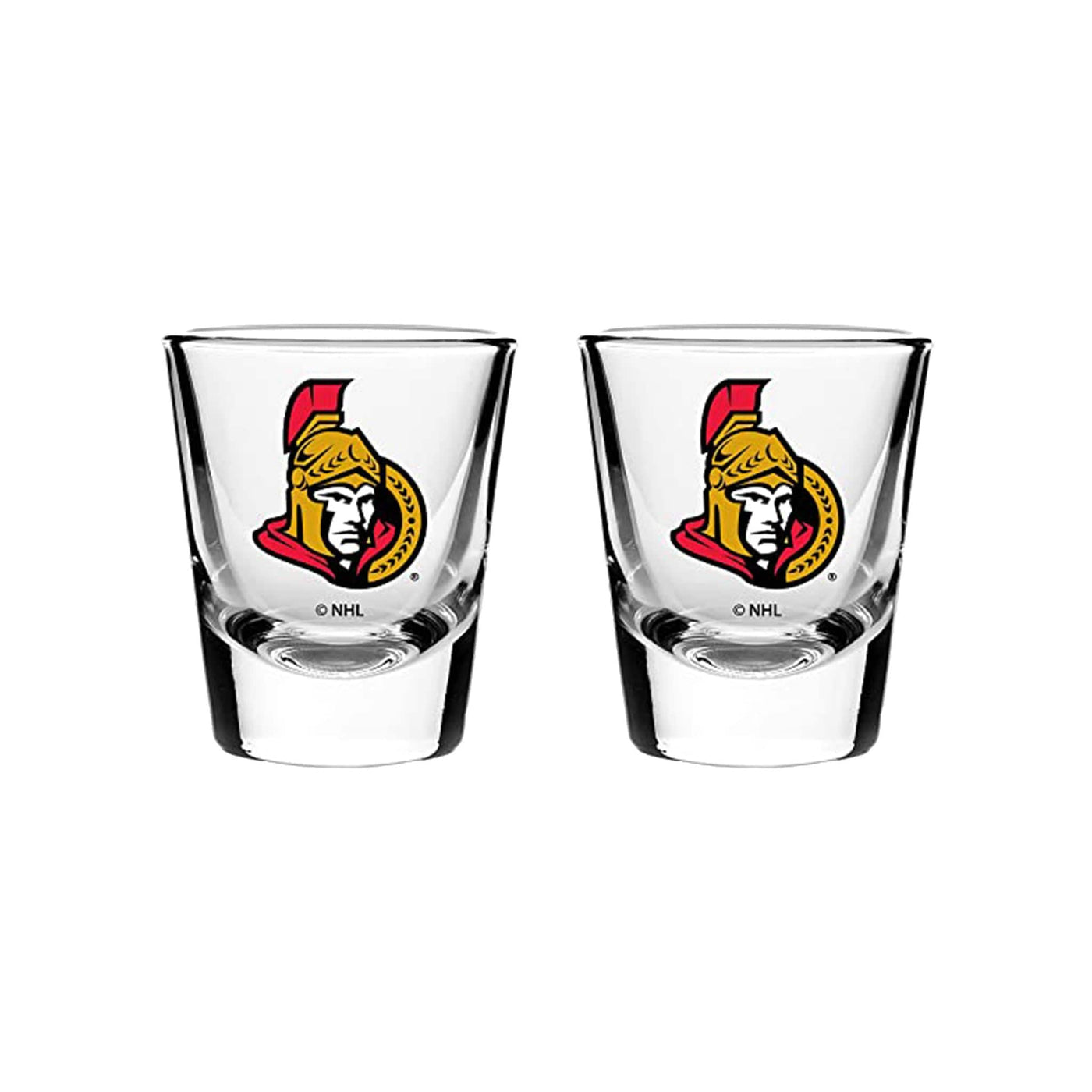 Ottawa Senators Sports Vault NHL Logo Shot Glass Set - 2 Pack