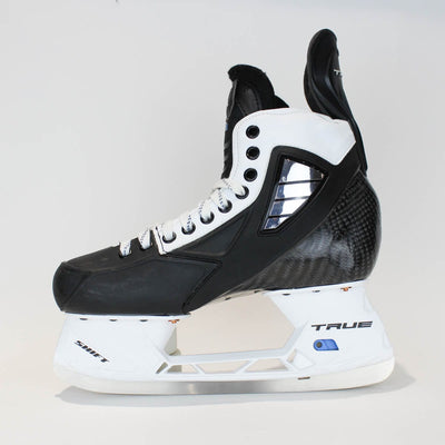 TRUE Player Senior Hockey Skates - Pro Stock - Shift Holder - White Side - "MAX/BAX" - Size 8