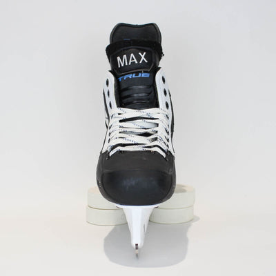 TRUE Player Senior Hockey Skates - Pro Stock - Shift Holder - White Side - "MAX/BAX" - Size 8