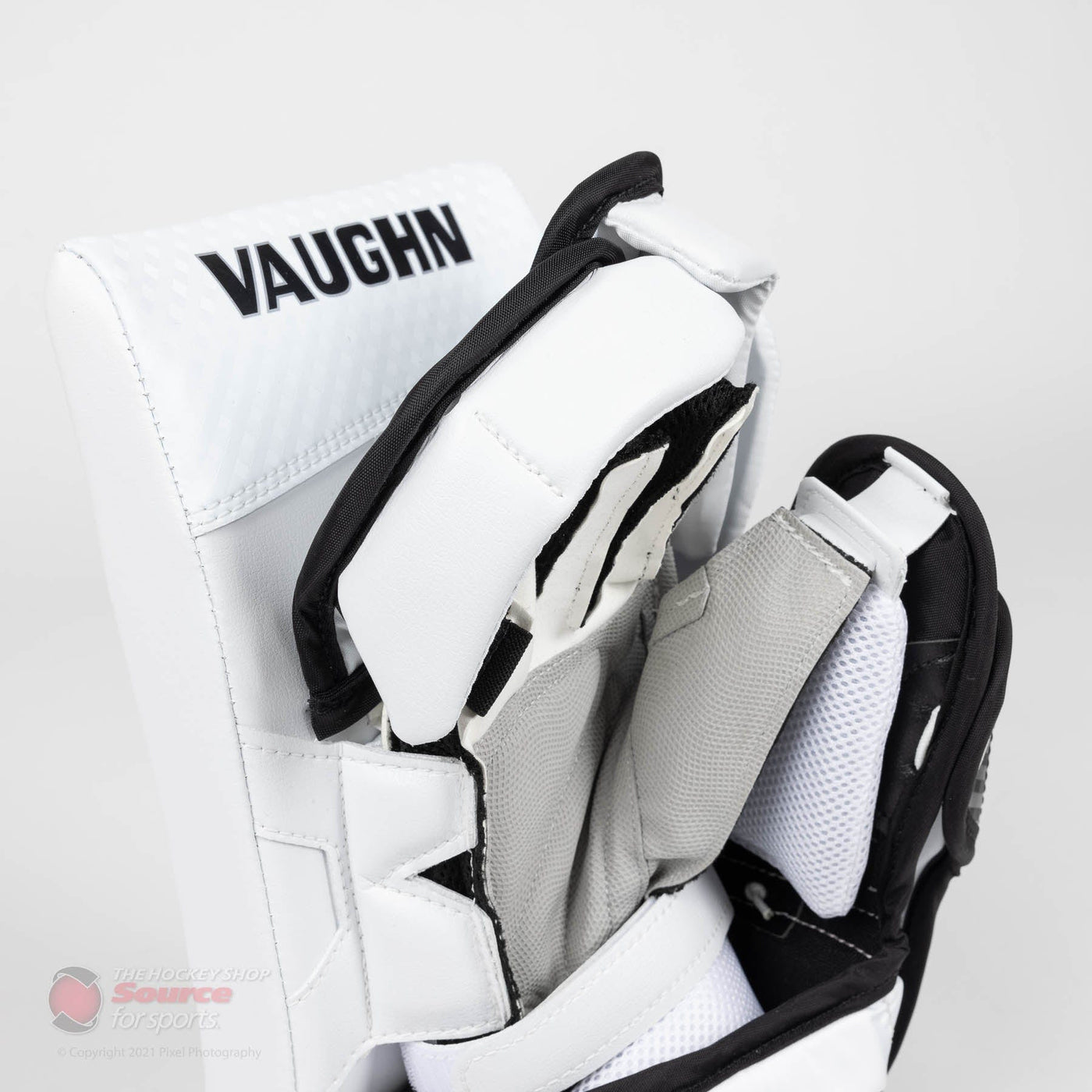 Vaughn Velocity V9 Pro Carbon Senior Goalie Blocker - Swirl Graphic